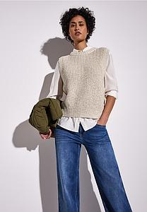 Pull maille sans manches