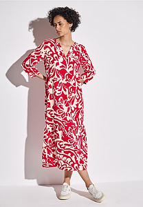 Robe longue avec volants