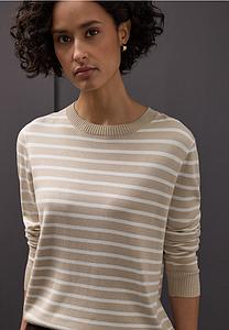 Pull fin rayures