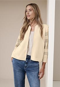 Veste manches crochet