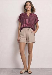Blouse col V