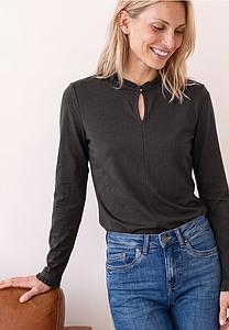 Shirt fin manches volants