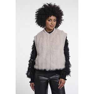 Gilet fourrure sans manches